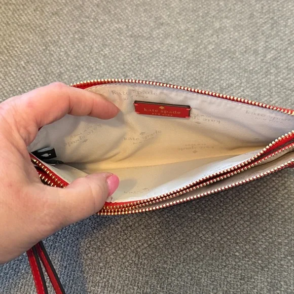 Kate Spade Vibrant Red Wristlet Clutch - Picture 6 of 11
